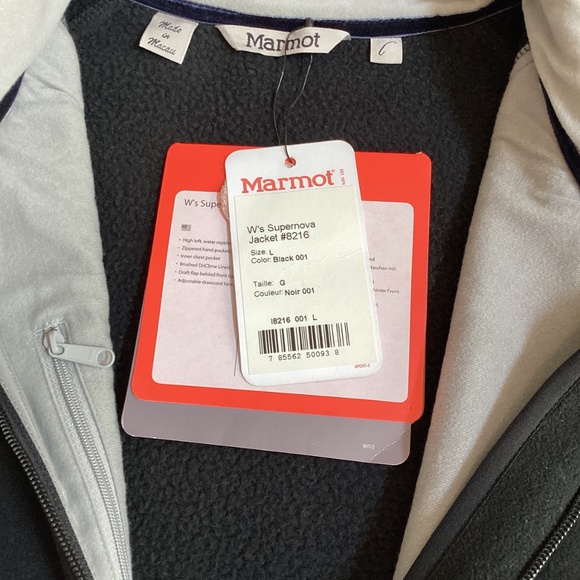 NWT Marmot black Supernova jacket size L - Picture 2 of 12